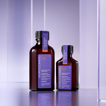 Moroccanoil Treatment Purple vyživující olej pro blond a šedivé vlasy