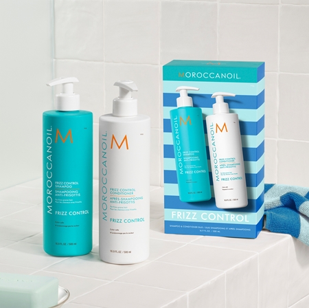 Moroccanoil Frizz Control Shampoo & Conditioner Duo set to treat frizz
