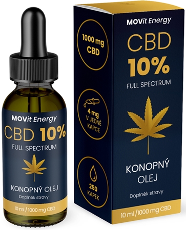 Movit Energy CBD 10% Full Spectrum konopný olej olej s CBD