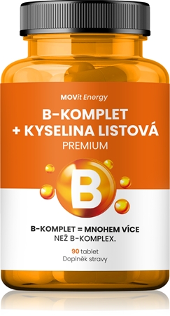 Movit Energy B-Komplet + Kyselina listová PREMIUM tablety pro podporu metabolismu