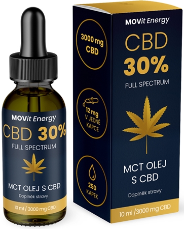 Movit Energy CBD 30% Full Spectrum MCT olej olej s CBD