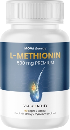Movit Energy L-Methionin PREMIUM 500mg kapsle pro krásné vlasy a pokožku