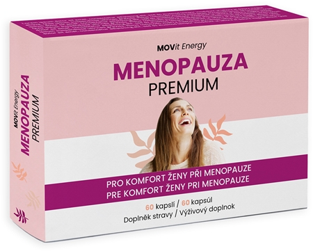 Movit Energy Menopauza Premium vegetariánské kapsle pro podporu správné hormonální činnosti