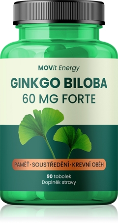 Movit Energy Ginkgo Biloba 60 mg forte kapsuly pre normálnu činnosť srdca a mozgu
