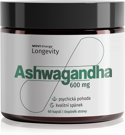 Movit Energy Longevity Ashwagandha 600 mg kapsle pro psychickou pohodu