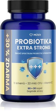 Movit Energy Probiotiká EXTRA STRONG probiotický komplex s vitamínom C