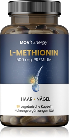 Movit Energy L-Methionin 500mg Premium Nahrungsergänzungsmittel für Ihr Wohlbefinden