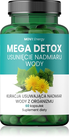 Movit Energy Mega Detox Usunięcie Nadmiaru Wody kapsułki na poprawę czynności nerek i pęcherza moczowego