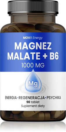 Movit Energy Magnez malate 1000 mg + B6 kapsułki do skutecznej suplementacji magnezu