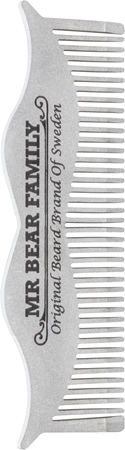 Mr Bear Family Grooming Tools oceľový hrebeň na bradu