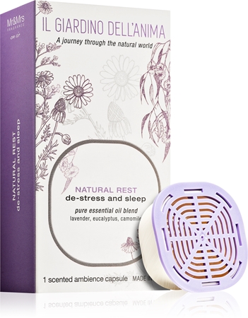 Mr & Mrs Fragrance Il Giardino Dell'Anima Natural Rest refill for aroma diffusers capsules (De-stress and Sleep)
