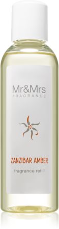 Mr & Mrs Fragrance Blanc Zanzibar Amber smaržvielu difuzora rezerve