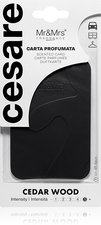 Mr & Mrs Fragrance Cesare Cedar Wood tarjeta perfumada