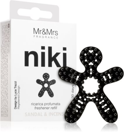 Mr & Mrs Fragrance Niki Sandal & Incense illat autóba utántöltő