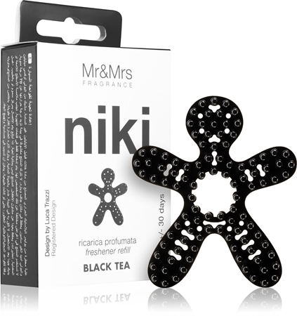 Mr & Mrs Fragrance Niki Black Tea vůně do auta náhradní náplň