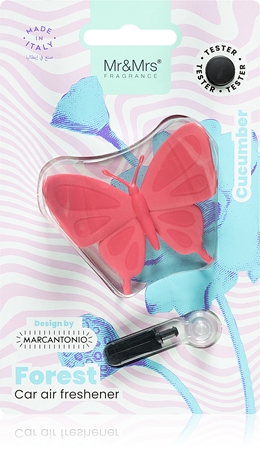 Mr & Mrs Fragrance Forest Cucumber parfum pentru masina (Pink Butterfly)