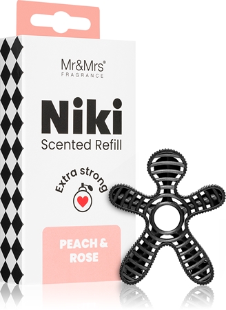 Mr & Mrs Fragrance Niki Peach & Rose miris za auto zamjensko punjenje
