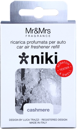 Mr & Mrs Fragrance Niki Cashmere ambientador de coche para ventilación recarga de recambio