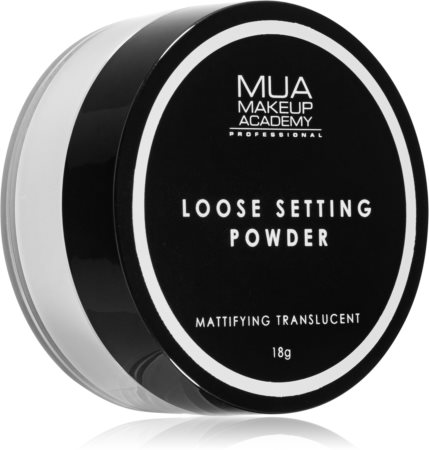 MUA Makeup Academy Matte transparentni puder v prahu za mat videz