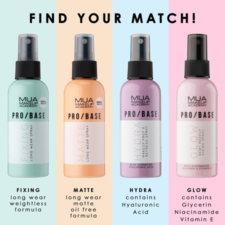 MUA Makeup Academy PRO/BASE Mattifying oil-control setting spray