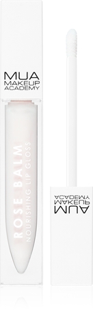 MUA Makeup Academy Rose Balm ošetrujúci lesk na pery s vitamínom E