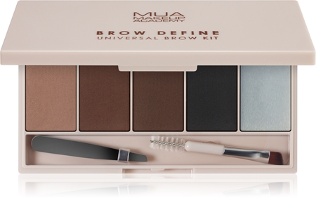 MUA Makeup Academy Brow Define paletka pudrových stínů na obočí s aplikátorem