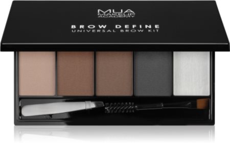 MUA Makeup Academy Brow Define paletka pudrowych cieni do brwi z aplikatorem