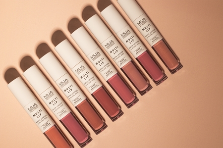 MUA Makeup Academy Multi Lip Nude Edition Long-Lasting Lipstick and Lip Gloss double