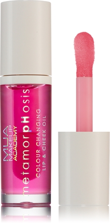MUA Makeup Academy Metamorphosis olejový lesk na rty na rty a tváře