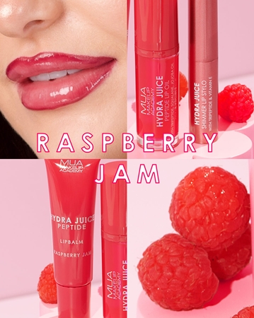 MUA Makeup Academy Hydra Juice Peptide Shimmer Lip Stylo Glittering Lipstick with nourishing effect