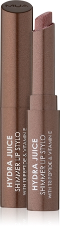 MUA Makeup Academy Hydra Juice Peptide Shimmer Lip Stylo Glittering Lipstick with nourishing effect