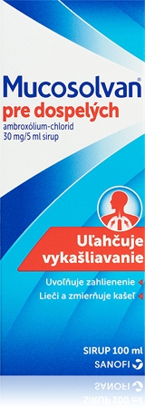 Mucosolvan Mucosolvan 30mg/5ml sirup na kašeľ so silným zahlienením