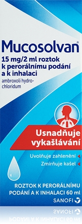 Mucosolvan Mucosolvan 15mg/2mg perorální roztok k léčbě akutního zánětu průdušek