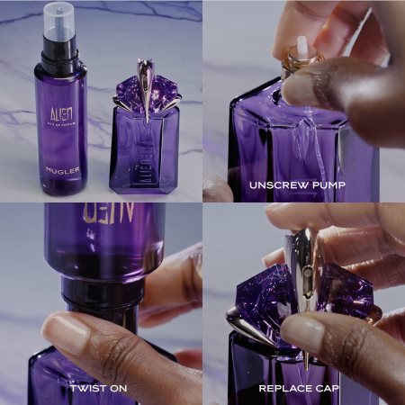 How to refill discount mugler alien perfume