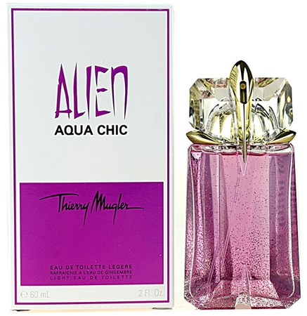 Parfum Alien Aqua Chic De Thierry Mugler - Eau De Toilette 60 Ml - Senteur Rose Sweet - Neuf