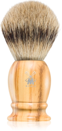 Mühle CLASSIC Silvertip Badger Olive Wood pincel de barbear com pelos de texugo