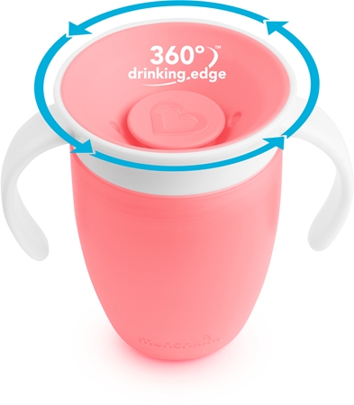 Munchkin Miracle 360° bicchiere salvagoccia con maniglie