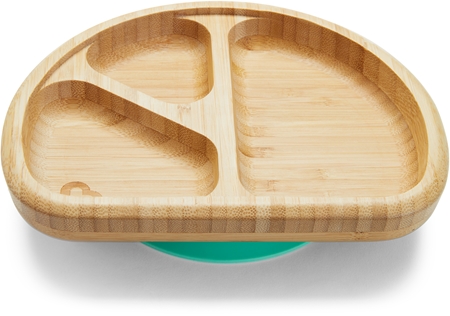 Munchkin Bambou Divided Suction Plate divided plate with suction cup