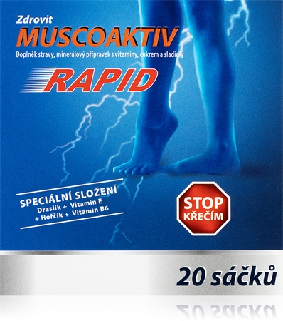 Muscoaktiv Stop křečím Rapid sáčky pro podporu zdraví nervové soustavy