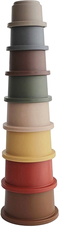 Mushie Stacking Cups Toy igračka 3 u 1