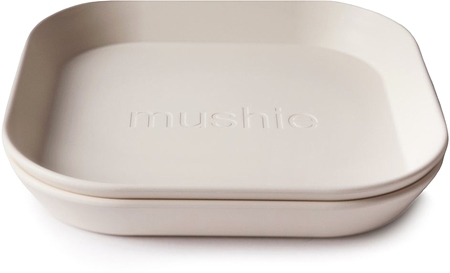 Mushie Square Dinnerware Plates tallerken