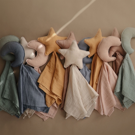 Mushie Lovey Crib Toy Moon jucărie de adormit
