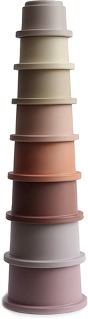Mushie Stacking Cups Toy játék 3 az 1-ben