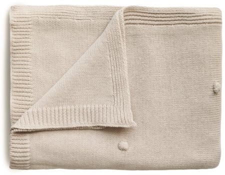 Mushie Knitted Pointelle Baby Blanket Strickdecke für Kinder