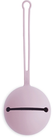 Mushie Silicone Pacifier Holder Case porta ciuccio