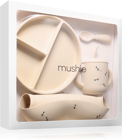 Mushie Feeding Toddler Set dinnerware set for toddlers 6m+ Bees
