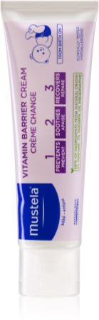Crema protectora de pañal con óxido de zinc Mustela Bebe 1 2 3 Vitamin  Barrier Cream