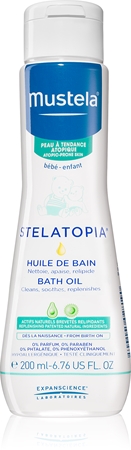 Mustela Bébé Stelatopia aceite de baño calmante para bebé lactante