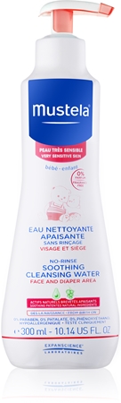 Mustela Bébé успокояваща прочистваща вода за деца от раждането им