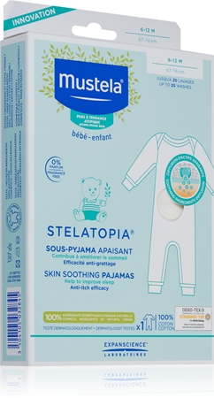 Mustela Bébé Stelatopia soothing pyjamas for atopic skin notino